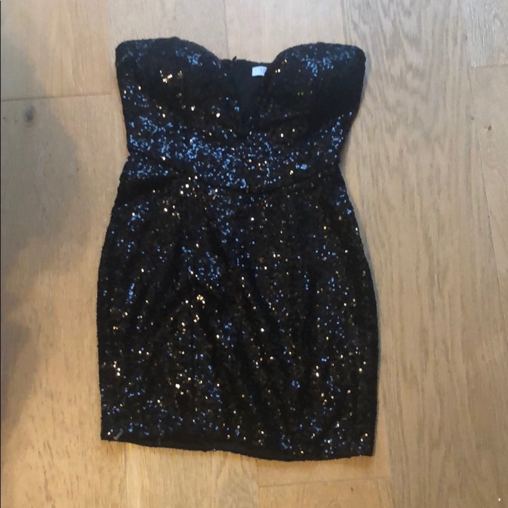 Sequined mini dress